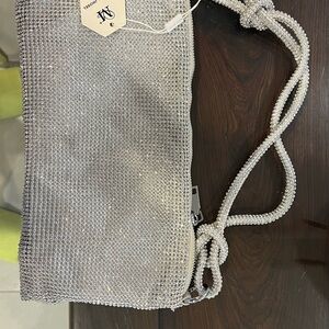 Silver Mesh Shoulder Bag